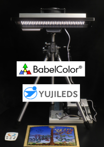 How to build a high-quality illumination lamp for color samples and prints?
