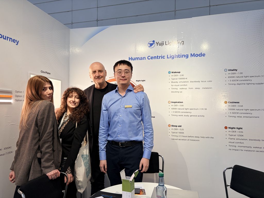 Yuji lighting science driven human centric lighting at light + building 3